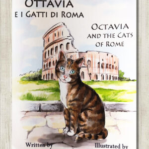 The cover of the book "Ottavia e i Gatti di Roma - Octavia and the Cats of Rome".